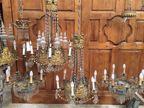 Restauration des lustres de l'église